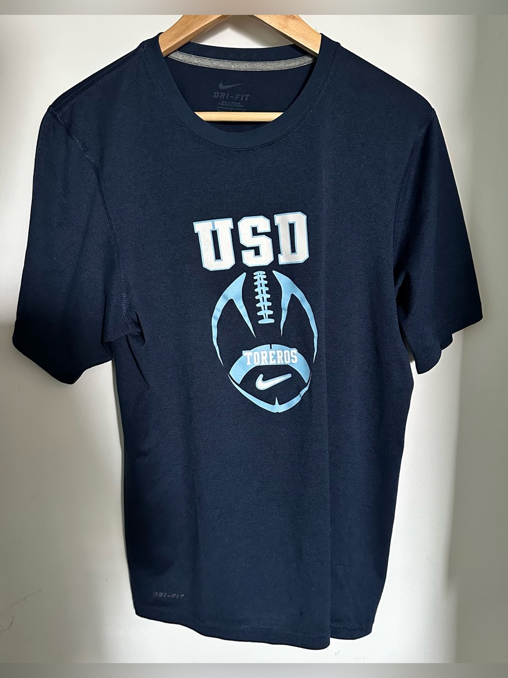 Nike Dri-FIT USD Toreros Navy Blue Football Tee